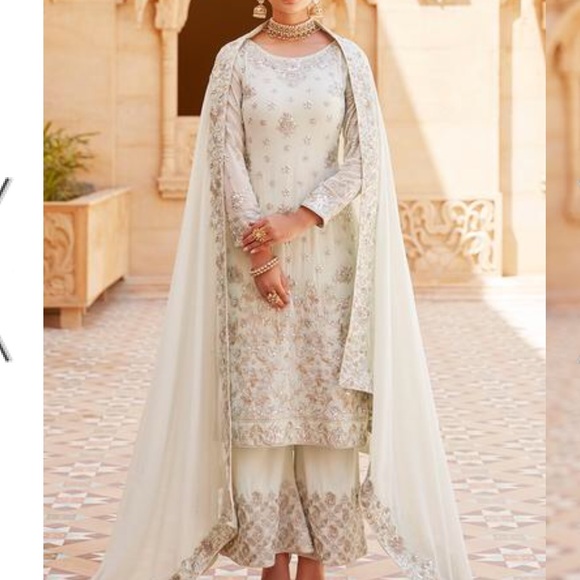 Dresses Heavy Embroidered Pakistani Plazo Suit Shalwar Poshmark